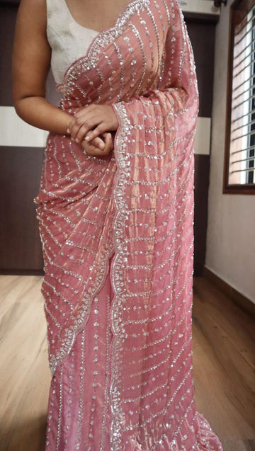 Glamorous Hand Work Saree