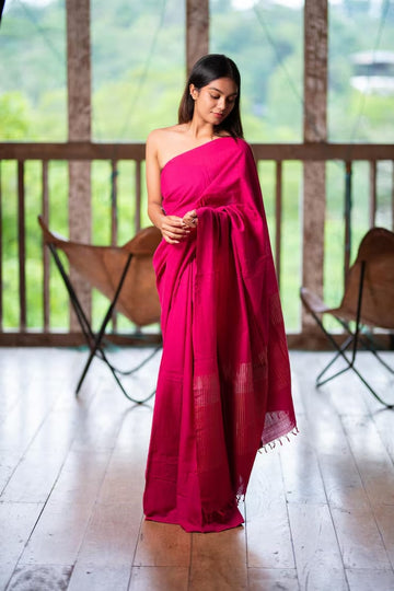 Linen saree