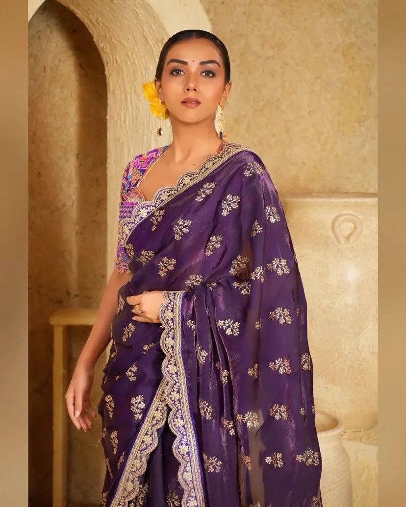 Premium Fendy Satin Sarees