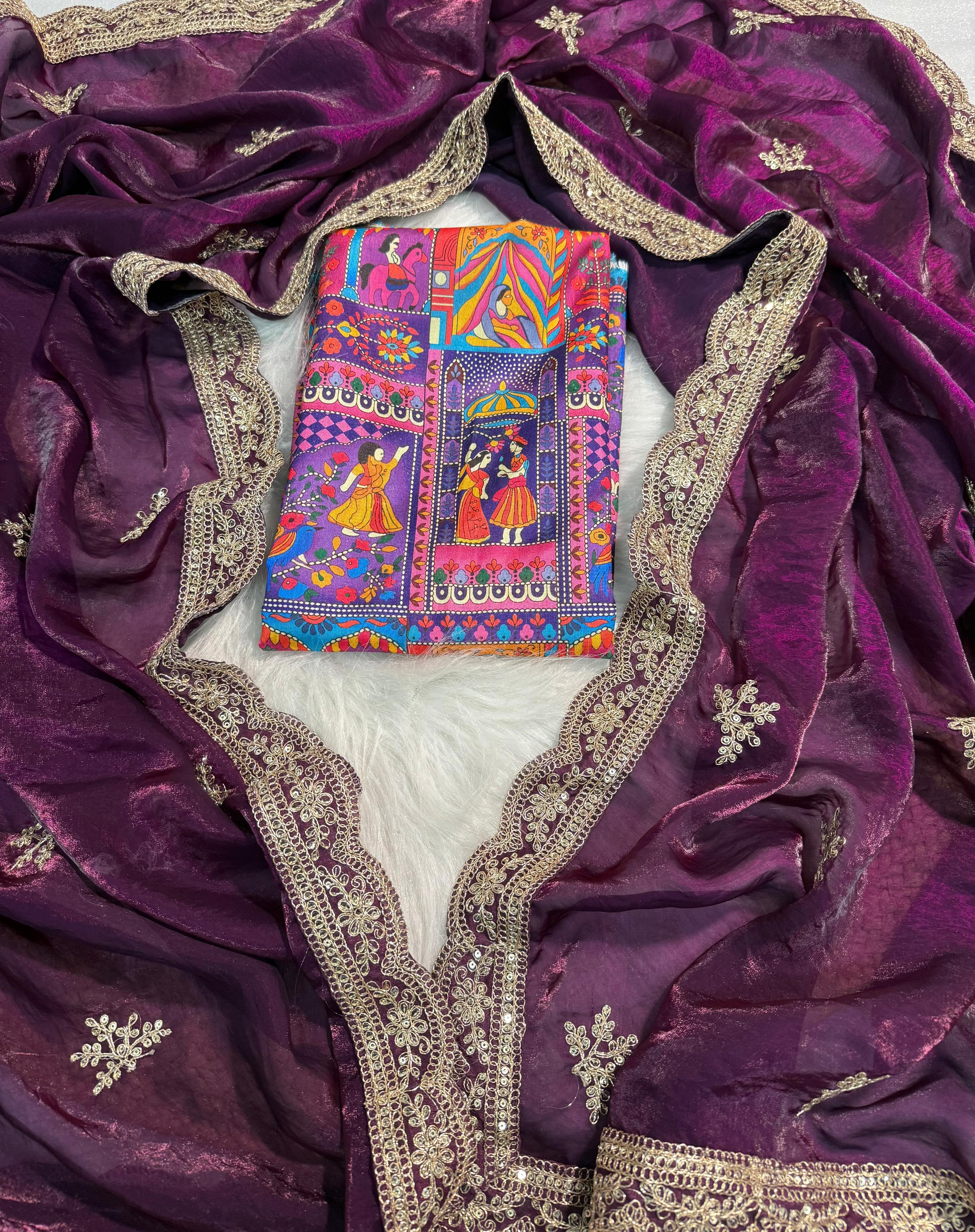 Premium Fendy Satin Sarees