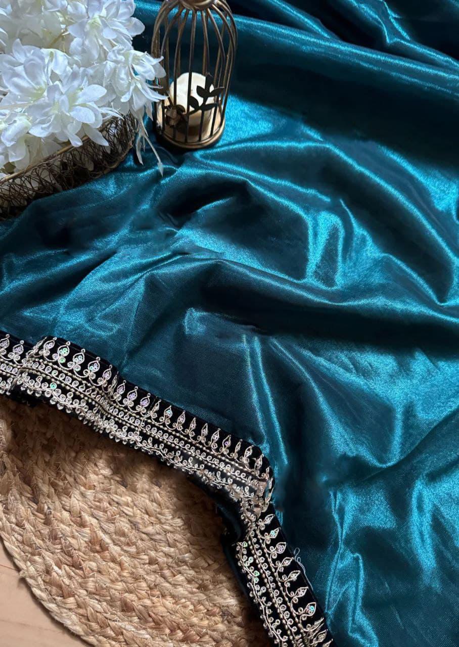 Designer Sequins &amp; Dori Work Saree