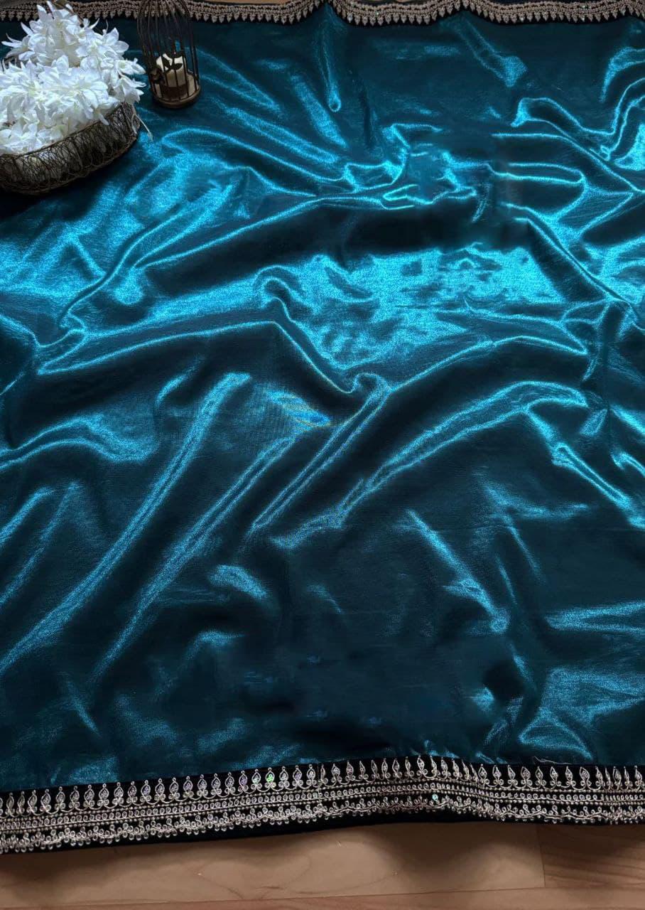Designer Sequins &amp; Dori Work Saree