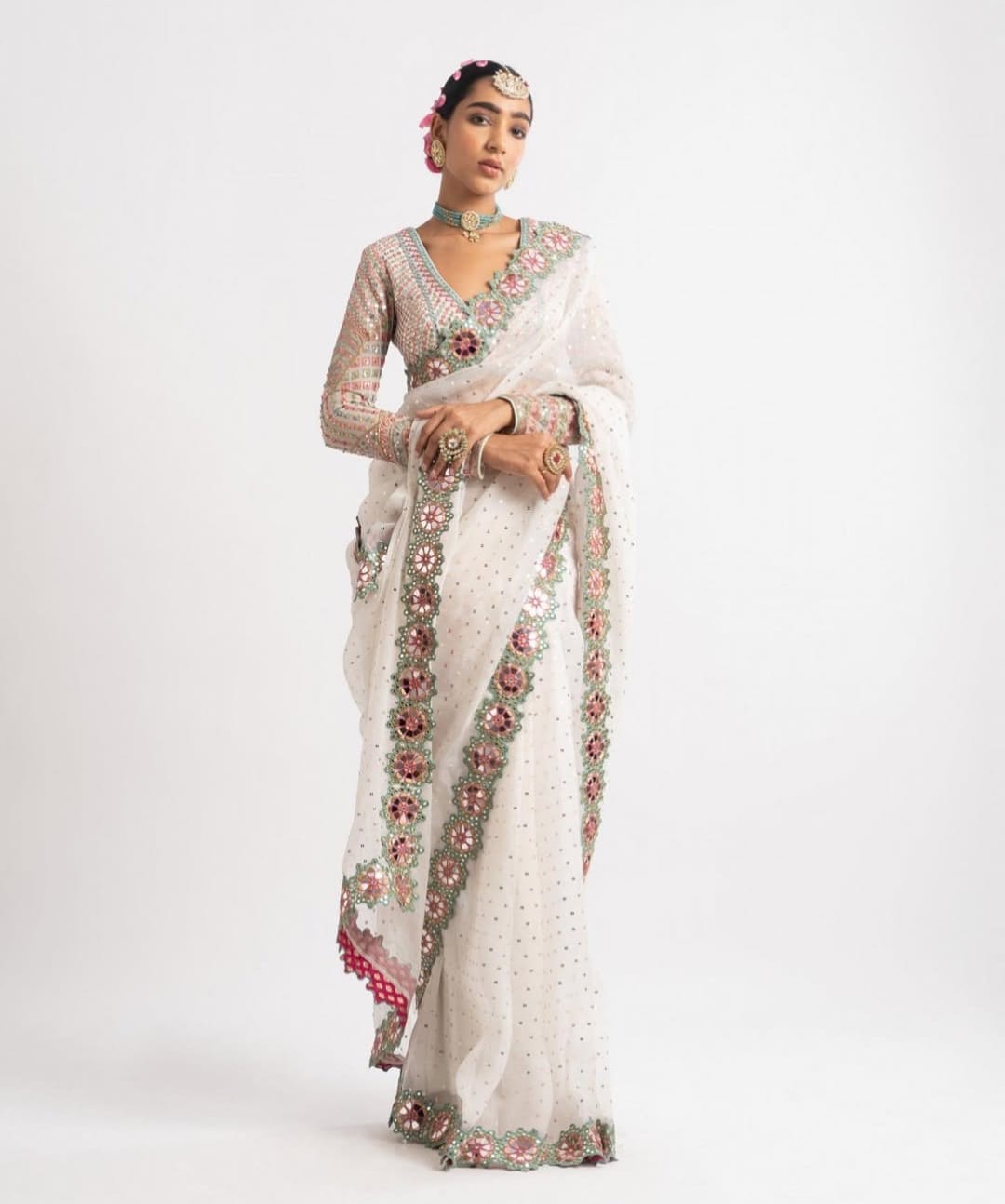 Bollywood Blockbuster Original Mirror Saree