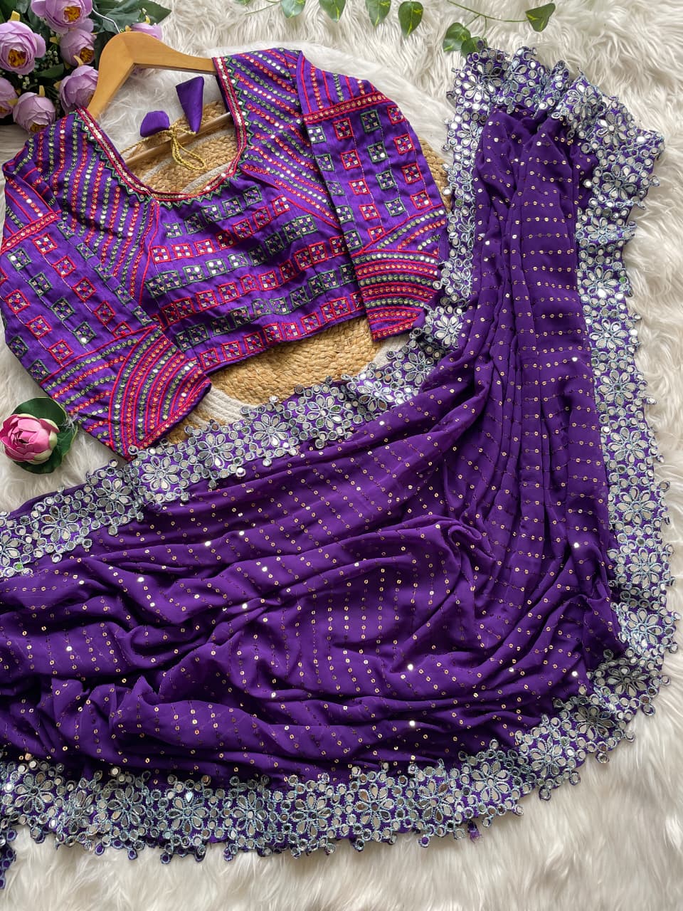 Bollywood Blockbuster Original Mirror Saree