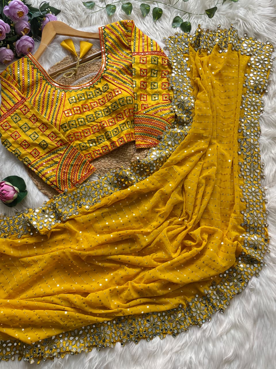 Bollywood Blockbuster Original Mirror Saree