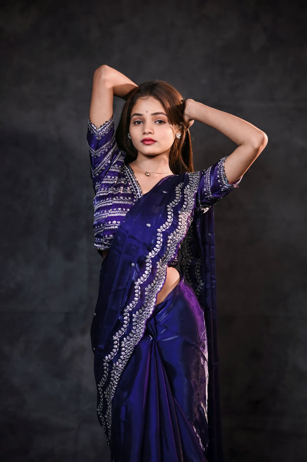 Aditi Rajput Inspired Zimmy Choo Silk Saree