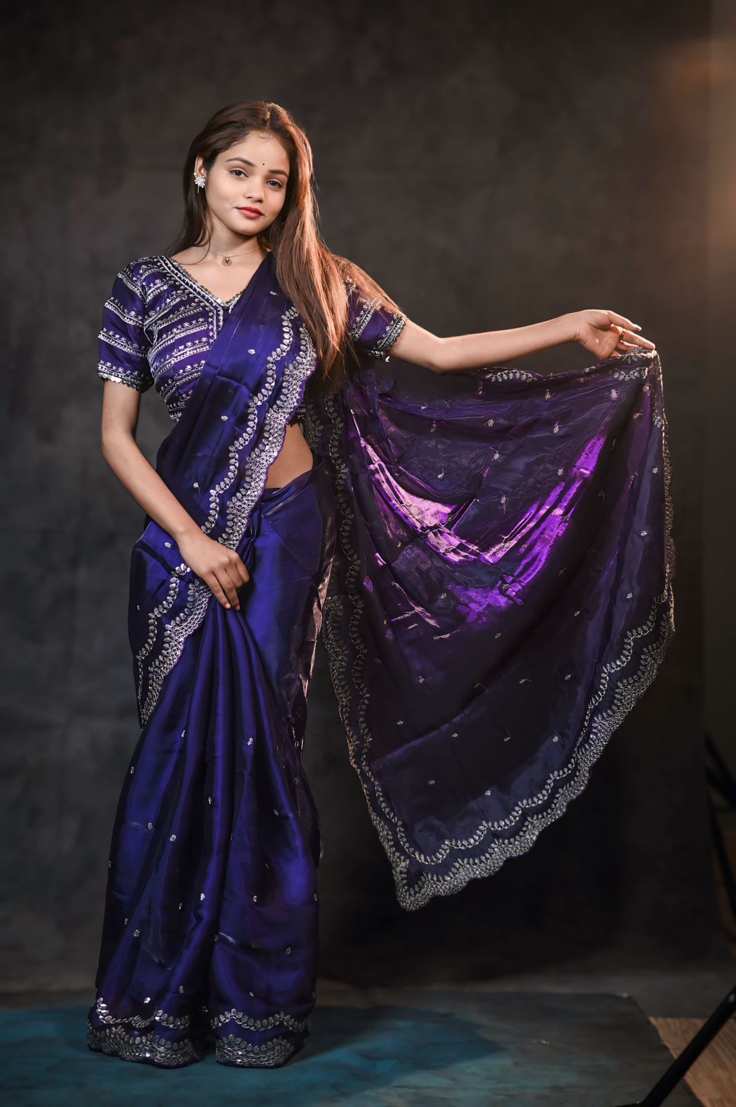 Aditi Rajput Inspired Zimmy Choo Silk Saree