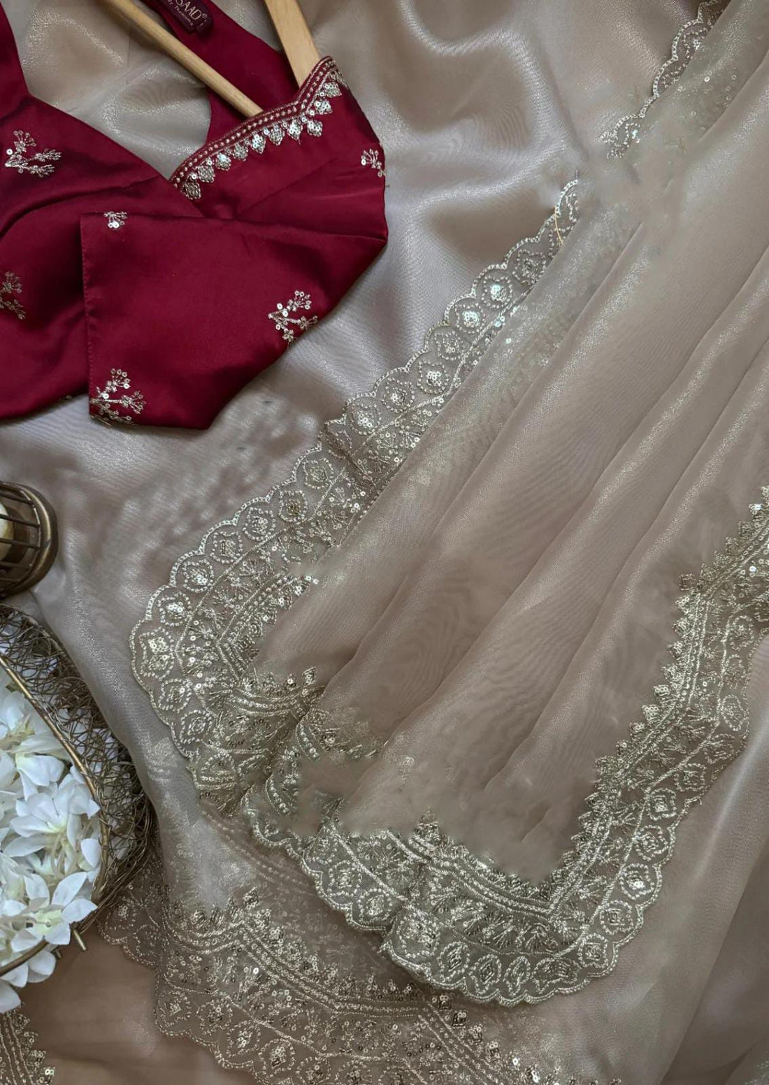 Heavy Nylon Organza Saree