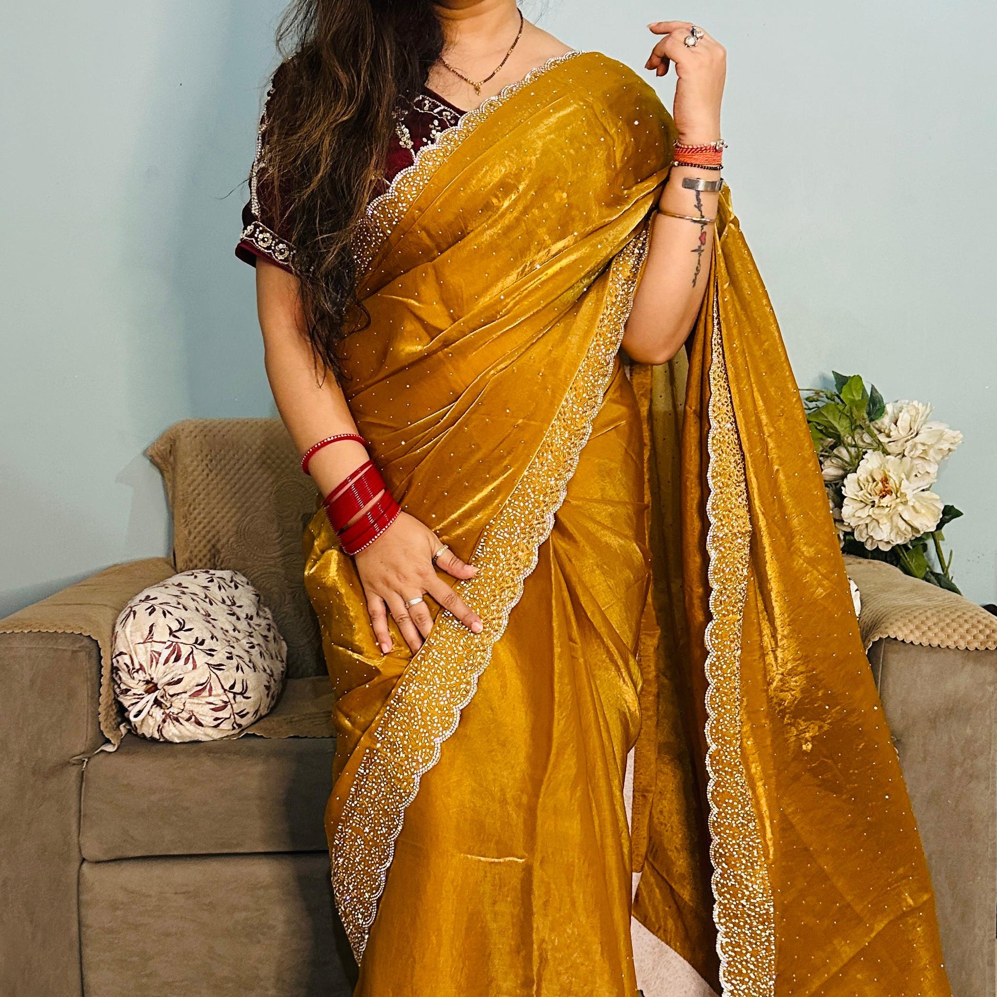 Space Soft Silk Saree