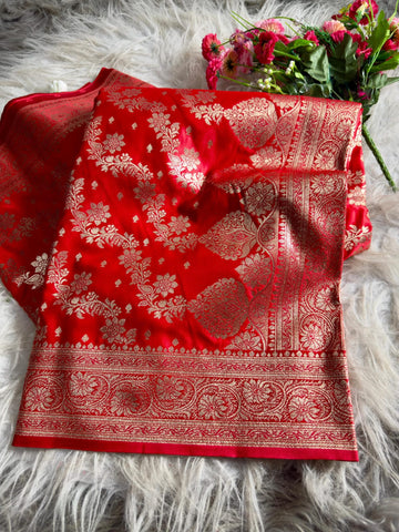 Banarasi Satin Mashru Katan Silk Saree❤️