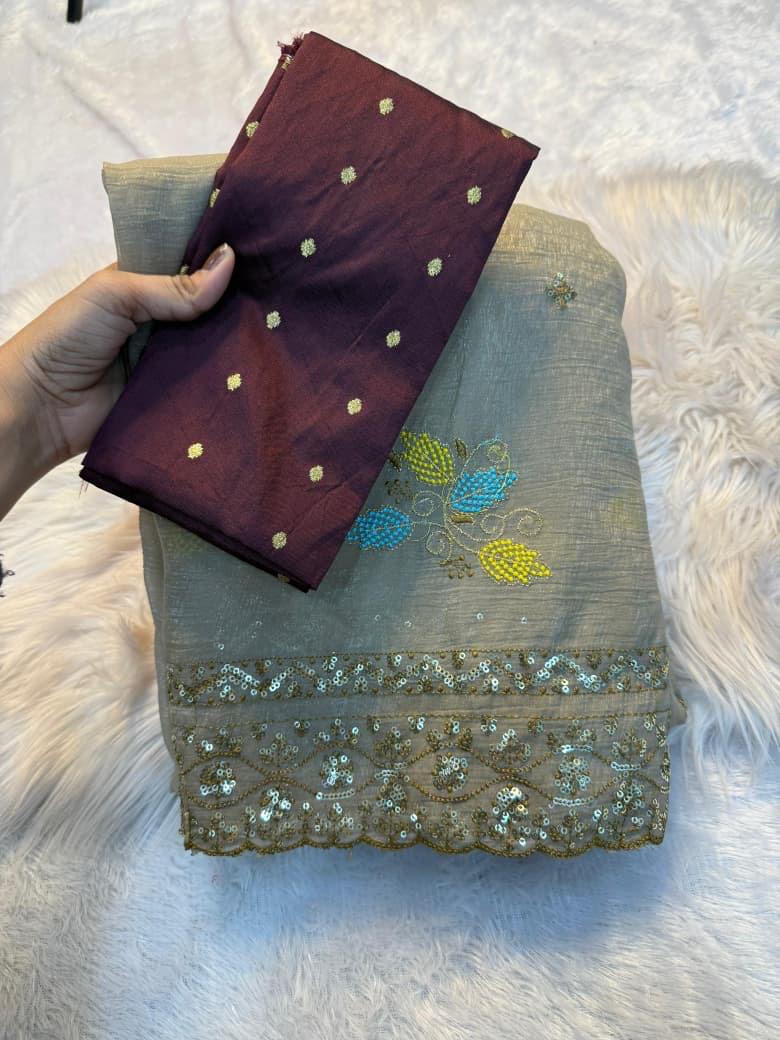 Bollywood Type Soft Crunchy Saree ❤️