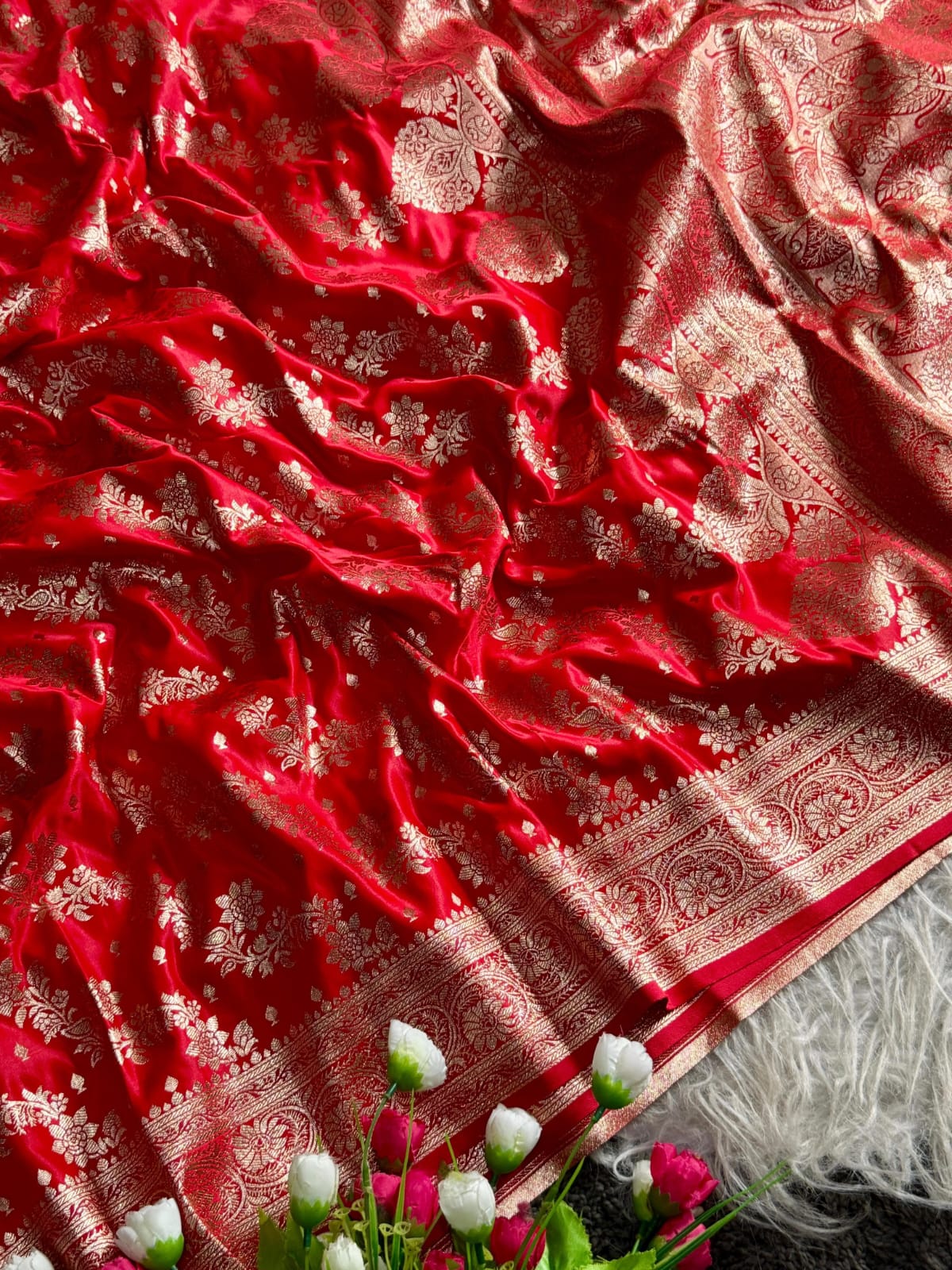 Banarasi Satin Mashru Katan Silk Saree❤️