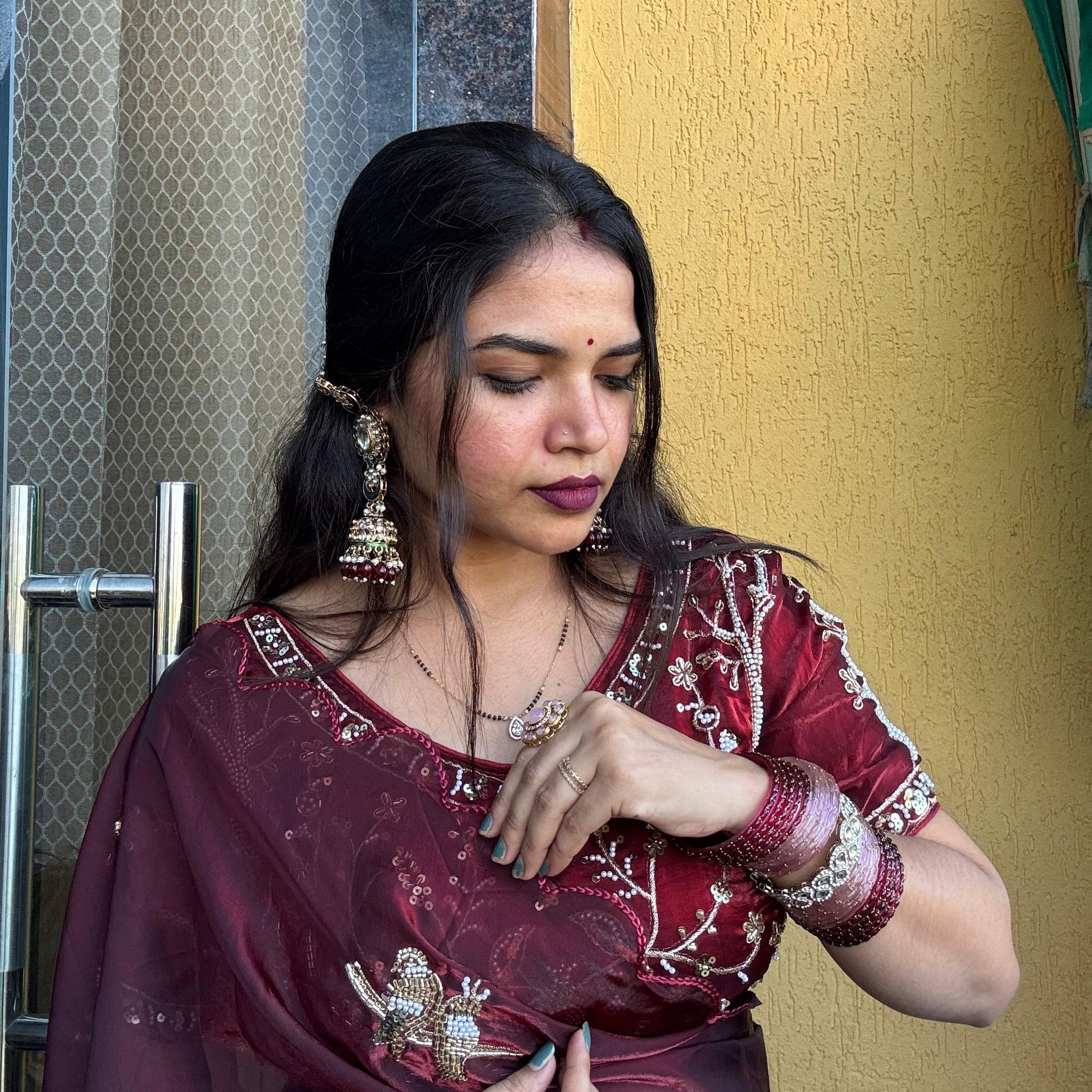 Bollywood Trending Fandy Satin Saree