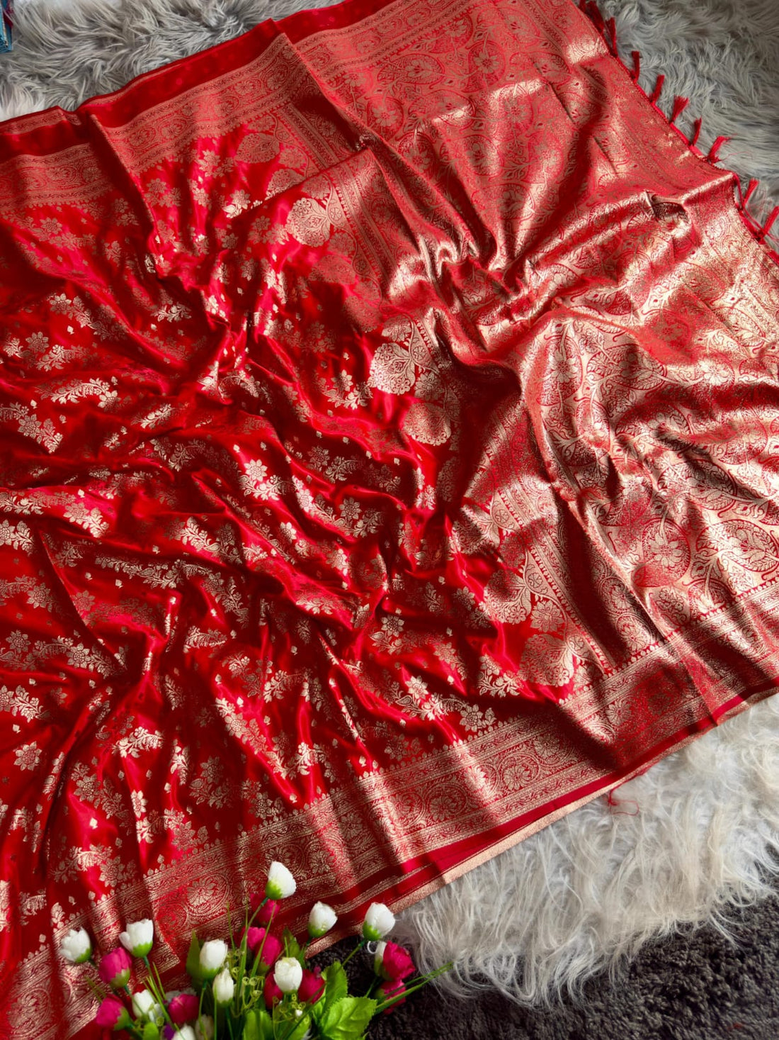 Banarasi Satin Mashru Katan Silk Saree❤️