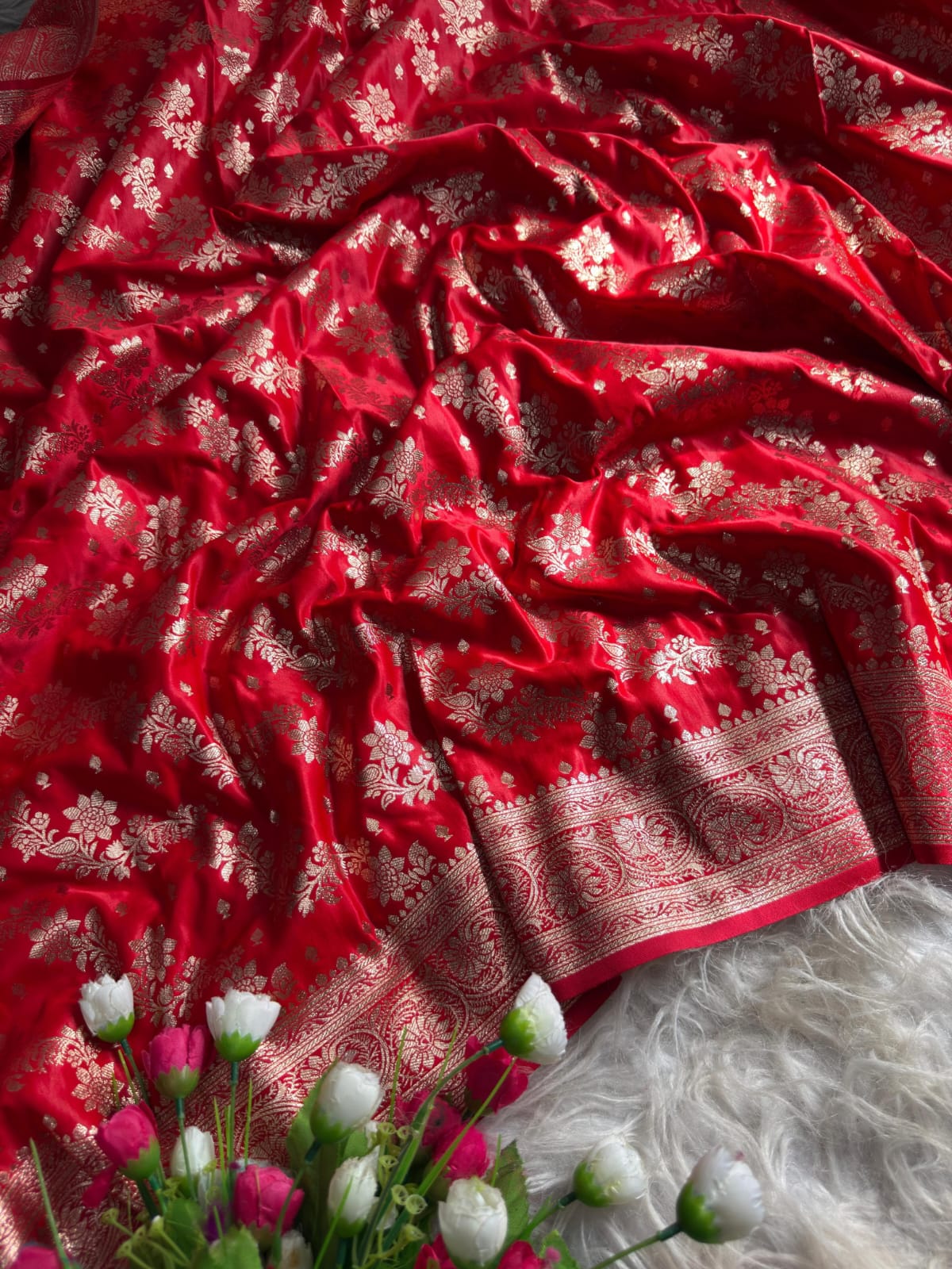 Banarasi Satin Mashru Katan Silk Saree❤️