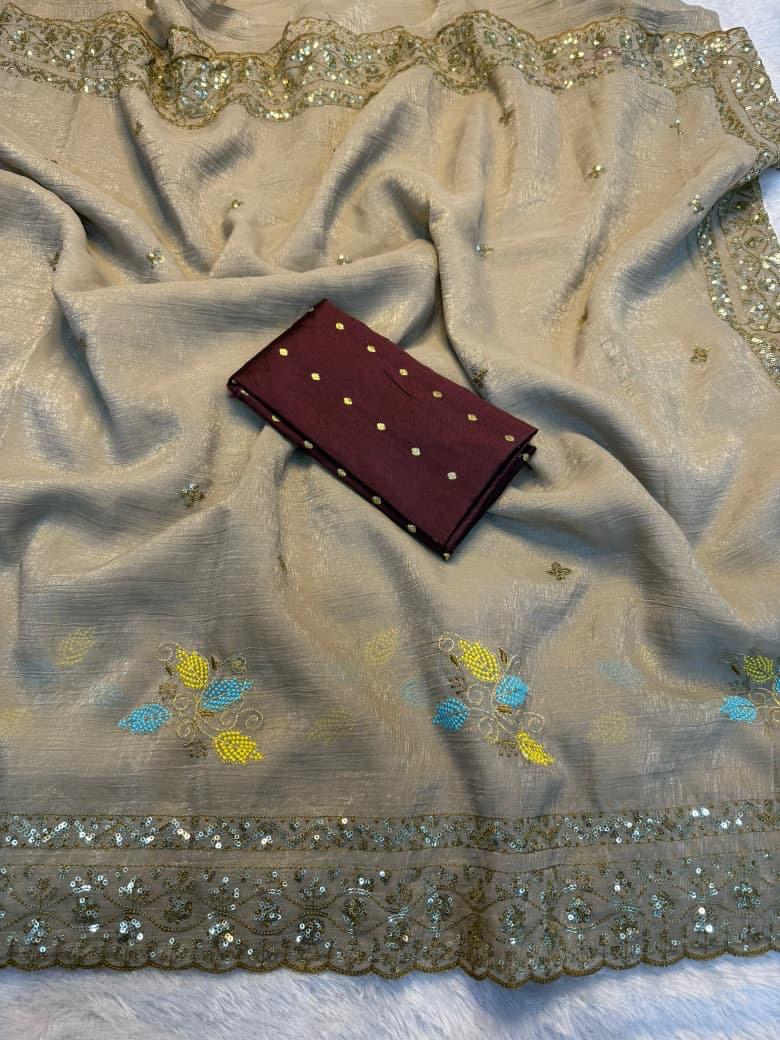 Bollywood Type Soft Crunchy Saree ❤️