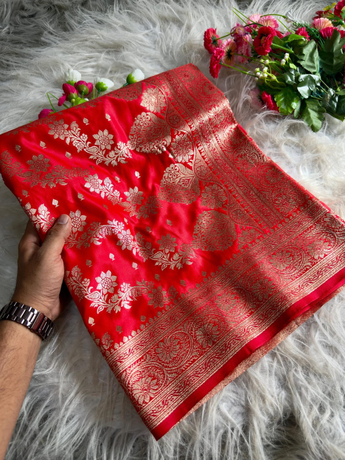 Banarasi Satin Mashru Katan Silk Saree❤️